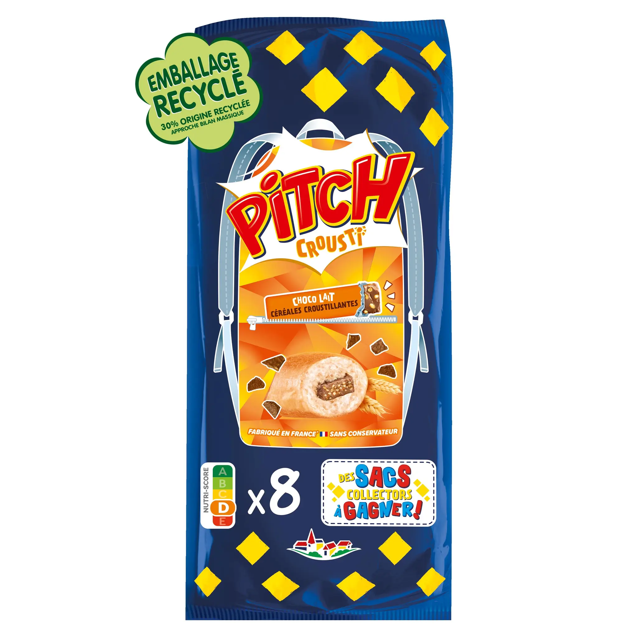 PITCH Crousti brioche chocolait aux céréales croustillantes