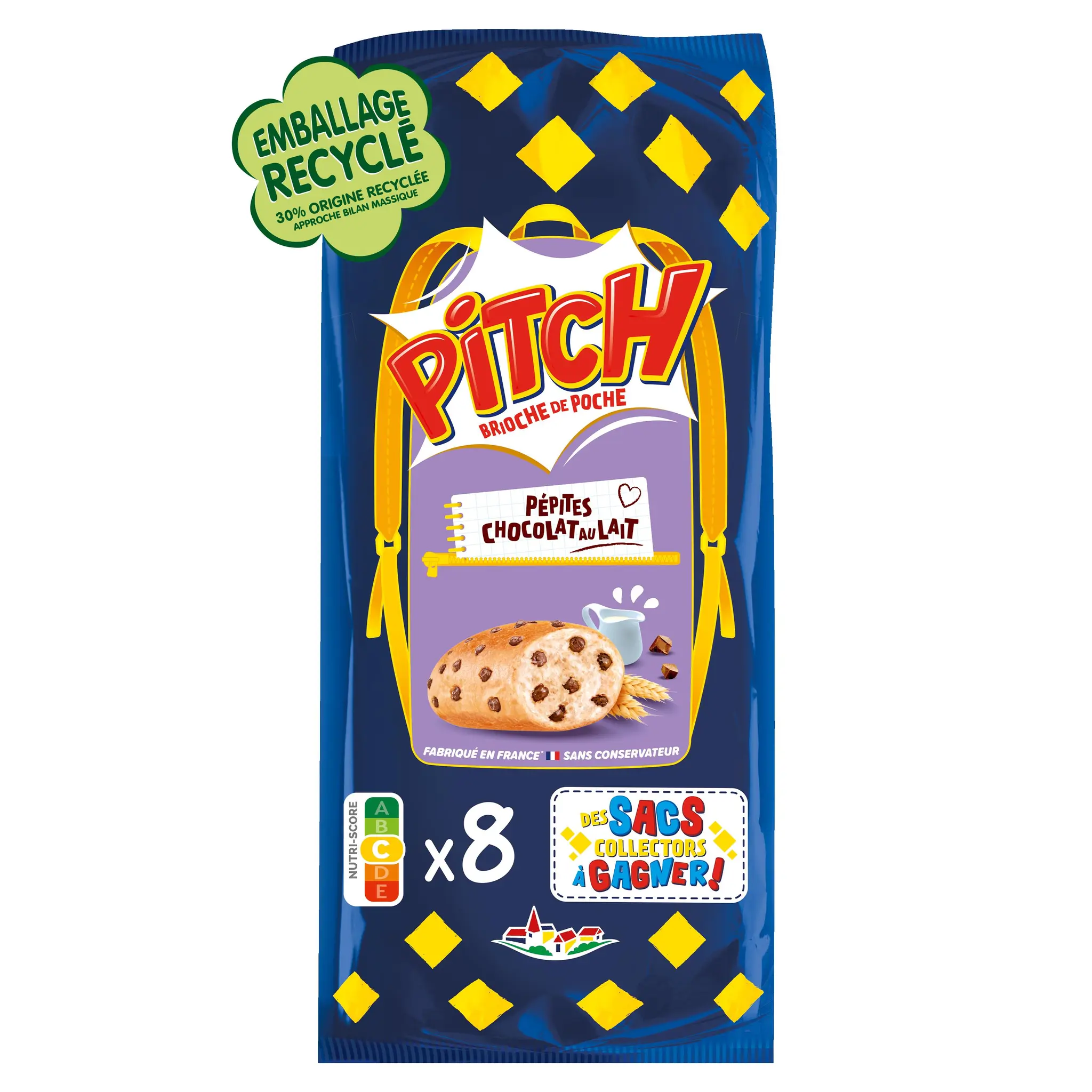 PITCH Brioches aux pépites de chocolat au lait