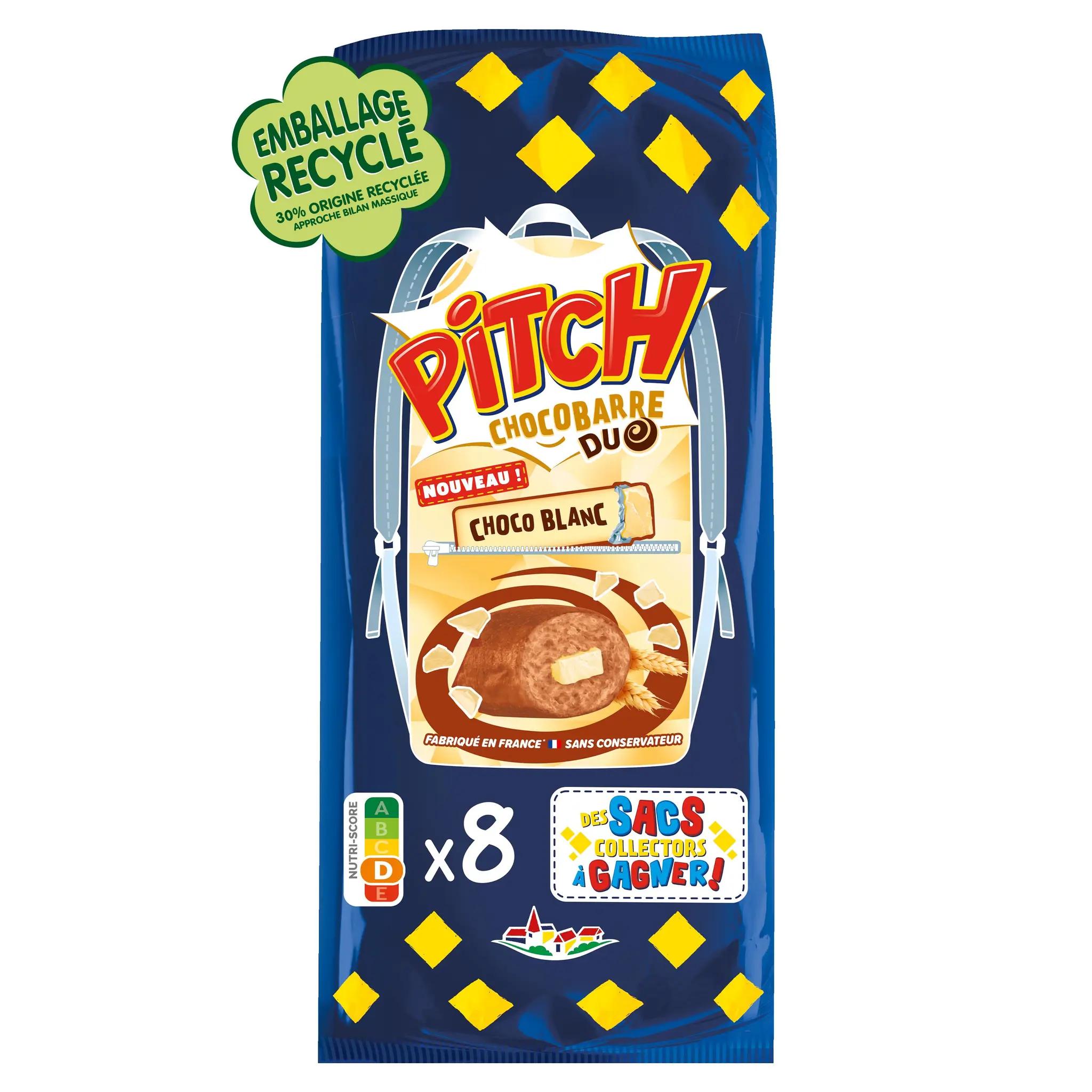 PITCH Brioche chocobarre duo au chocolat blanc