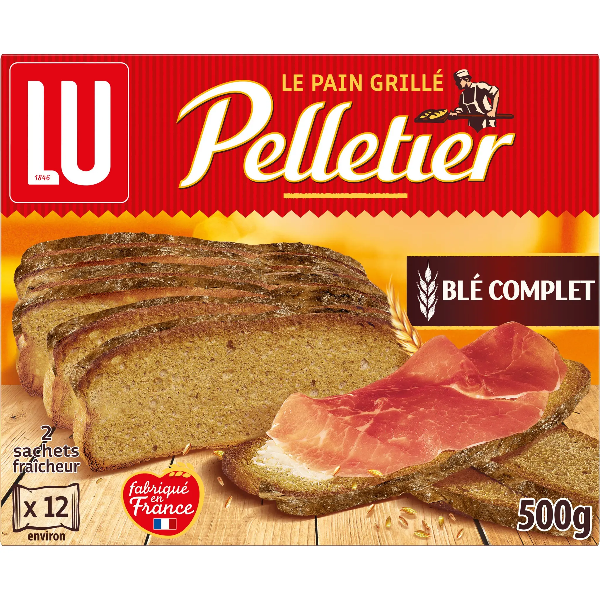 PELLETIER Pain grillé au blé complet
