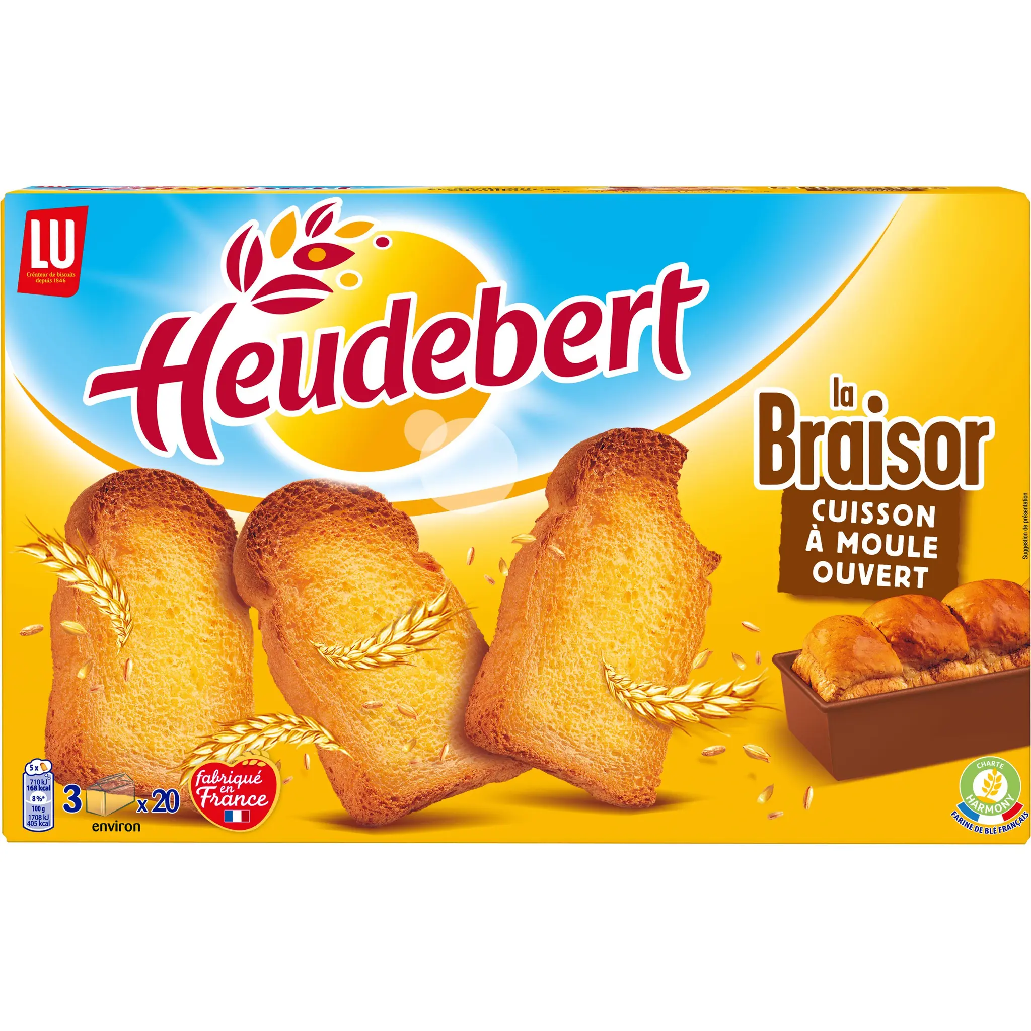 HEUDEBERT Biscottes La Braisor