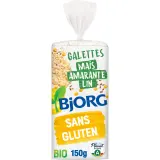 BJORG Galettes de maïs amarante et lin bio sans gluten