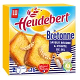 HEUDEBERT Biscottes la Bretonne saveur beurre et pointe de sel