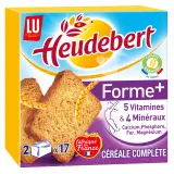 HEUDEBERT Forme+ Biscottes aux céréales complètes sachets fraîcheur