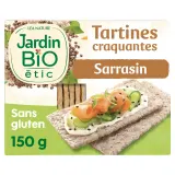JARDIN BIO ETIC Tartines craquantes sarrasin sans gluten