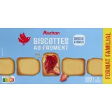 AUCHAN Biscottes au froment