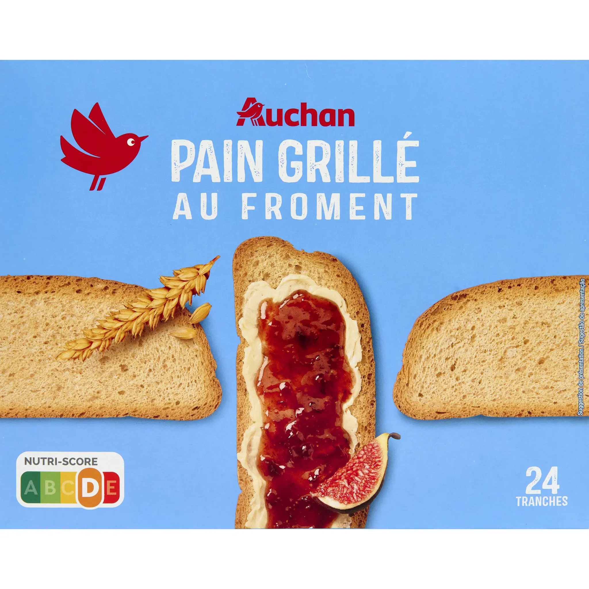 AUCHAN Pain grillé au froment