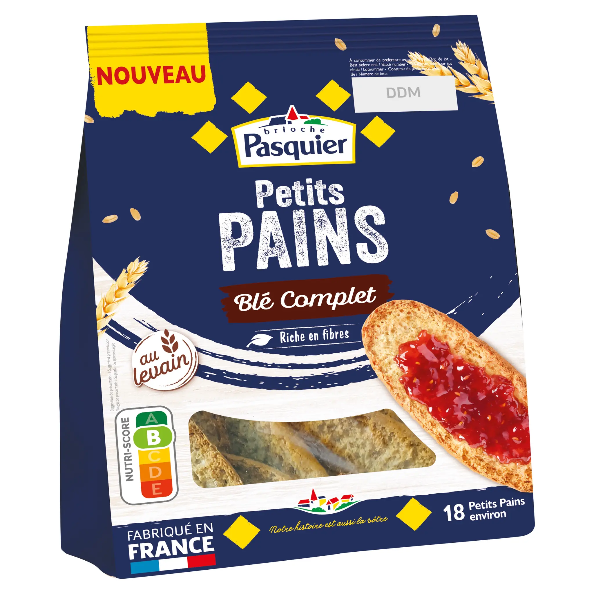PASQUIER Petits pains au blé complet