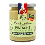 LUCIEN GEORGELIN Pâte à tartiner à la pistache et au chocolat blanc sans huile de palme