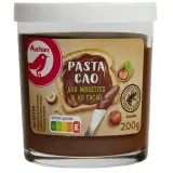 AUCHAN Pasta cao Pâte à tartiner aux noisettes et au cacao