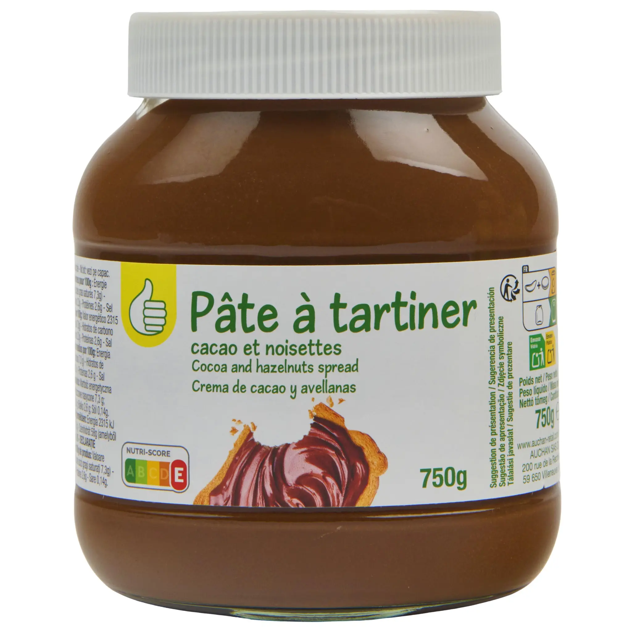 POUCE Pâte à tartiner cacao et noisettes