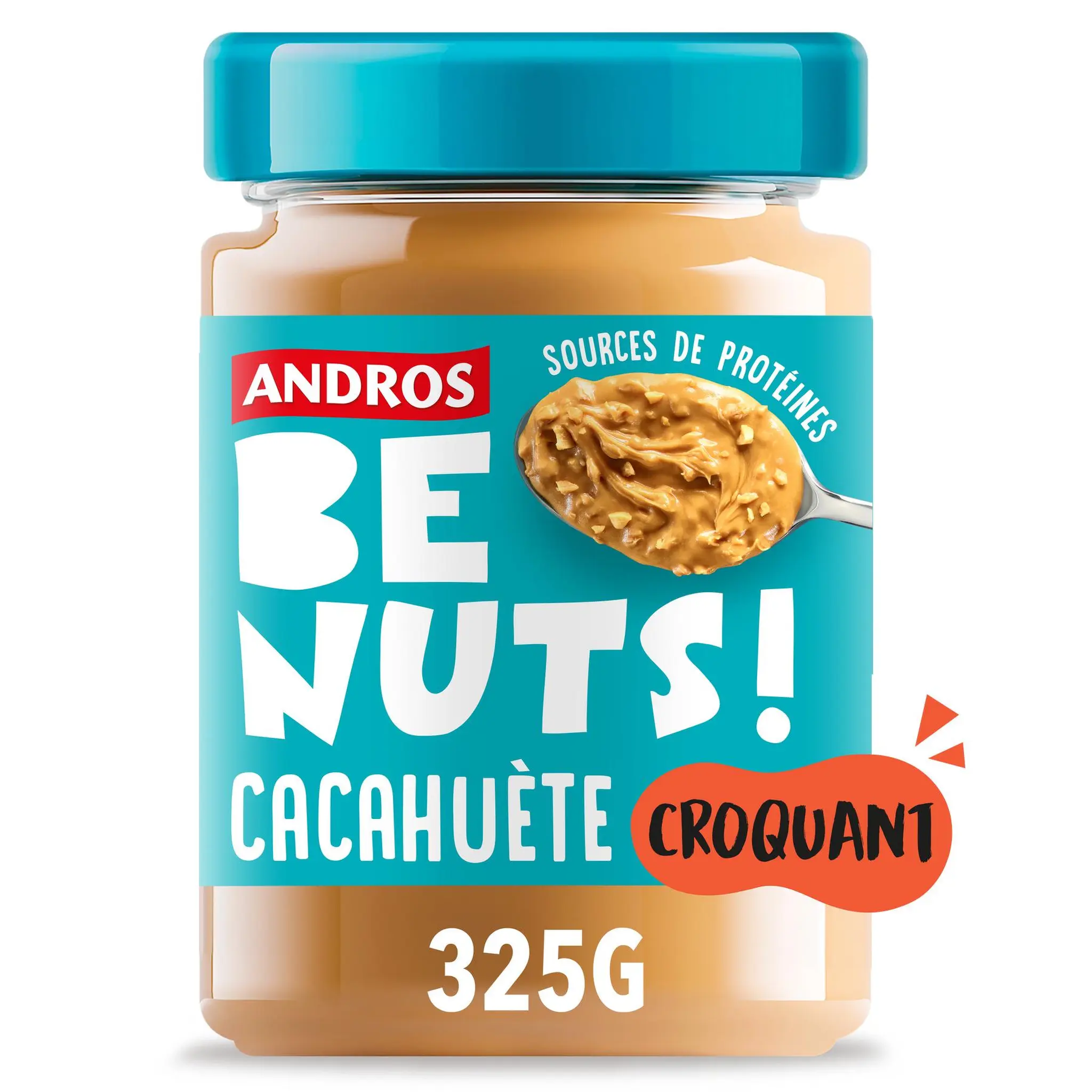 ANDROS Be Nuts pâte à tartiner cacahuète croquant