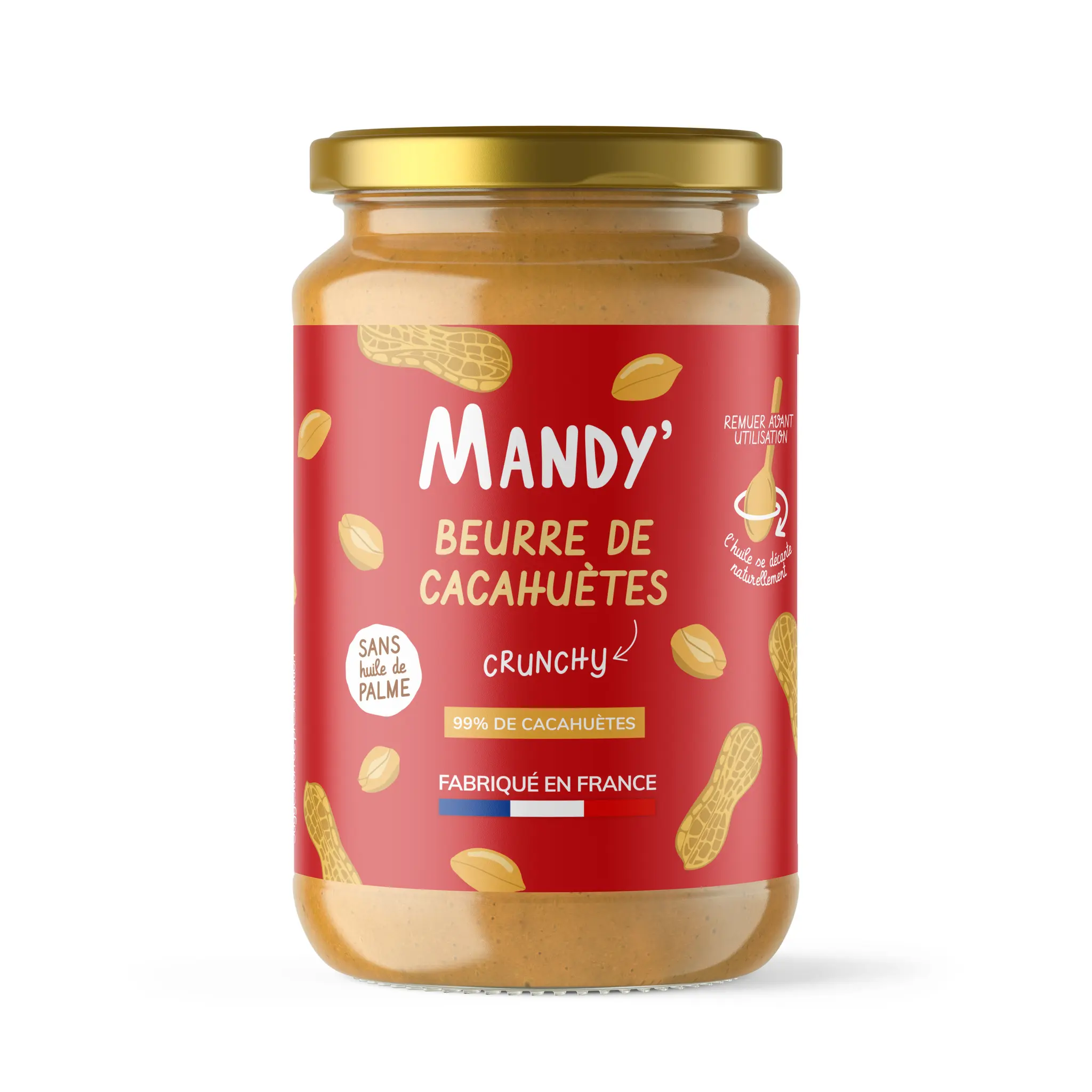 MANDY' Beurre de cacahuètes crunchy