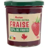 AUCHAN Confiture extra de fraise 50% de fruits