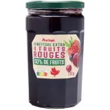 AUCHAN Confiture extra 4 fruits rouges