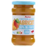AUCHAN Confiture allégée abricots