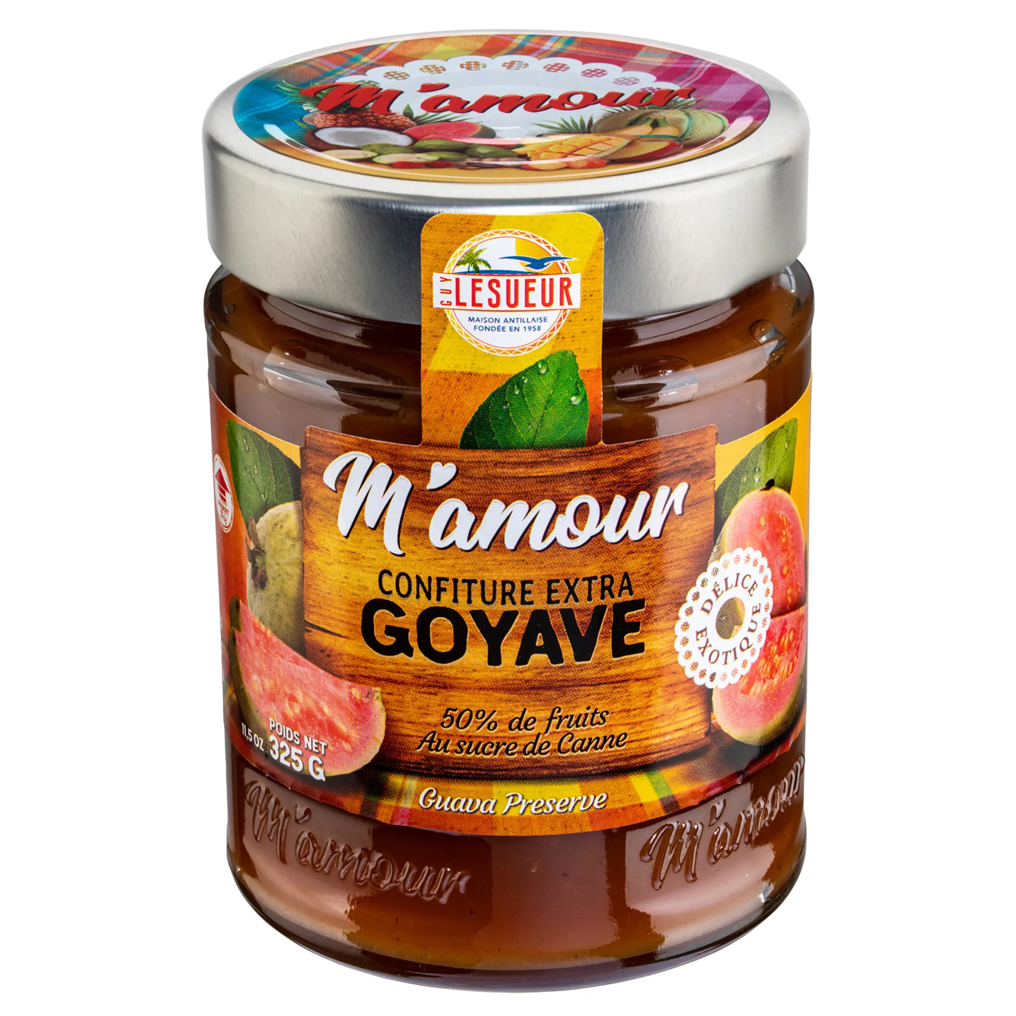 M'AMOUR Confiture extra de goyave au sucre canne