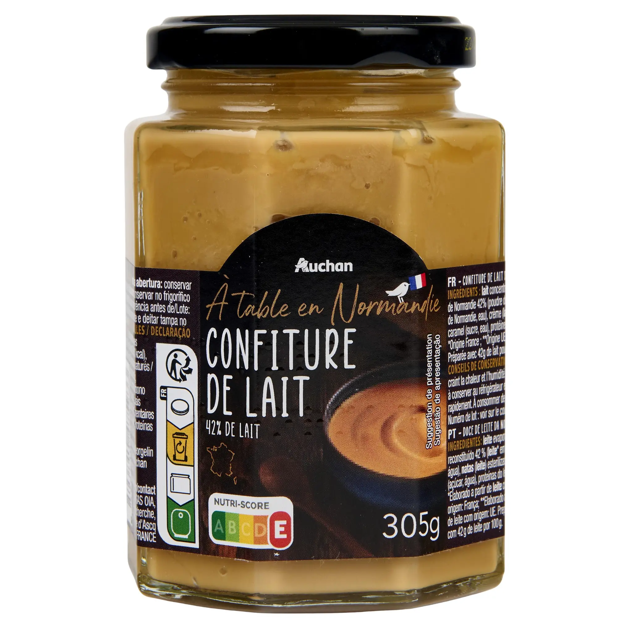AUCHAN TERROIR Confiture de lait de Normandie