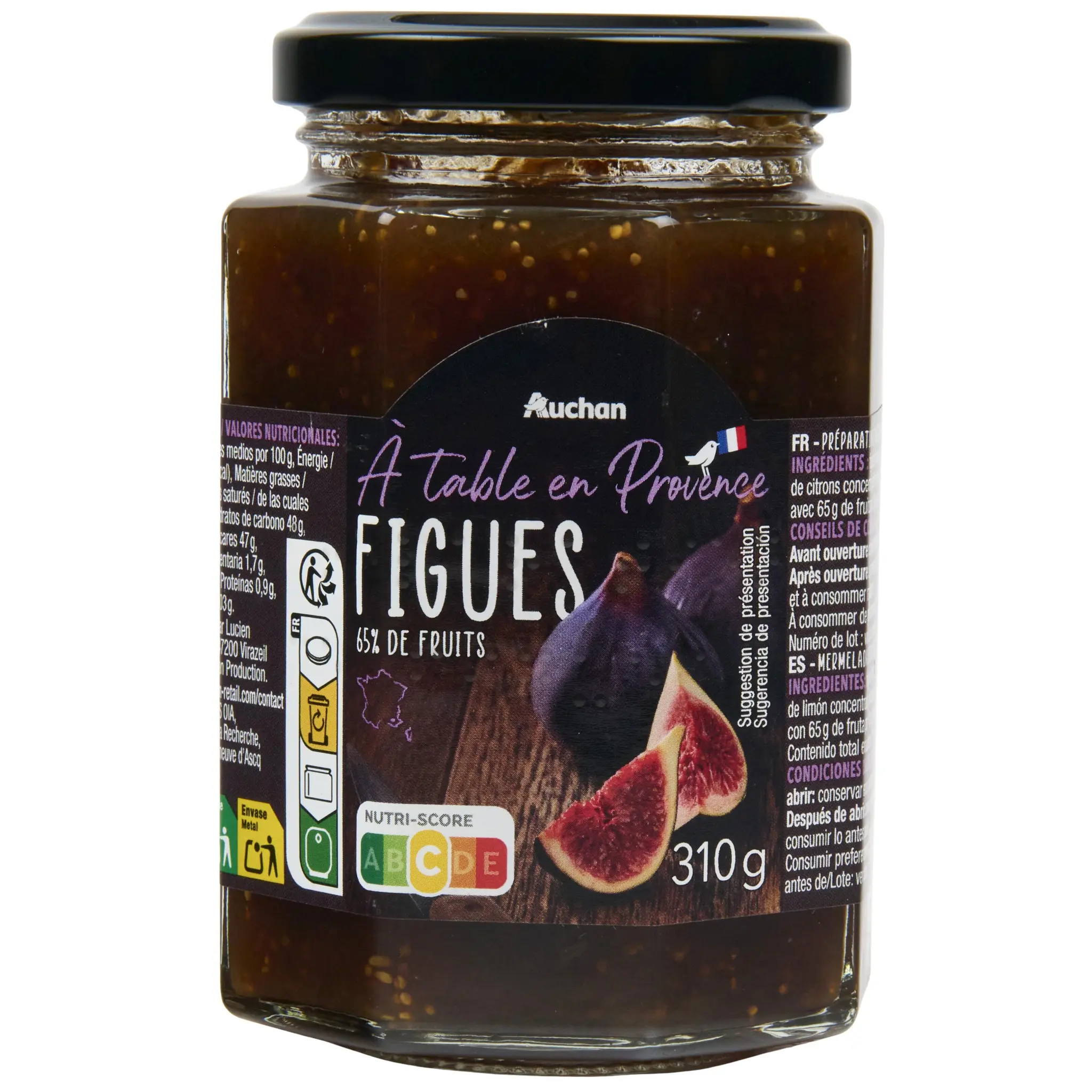 AUCHAN TERROIR Préparation de figues