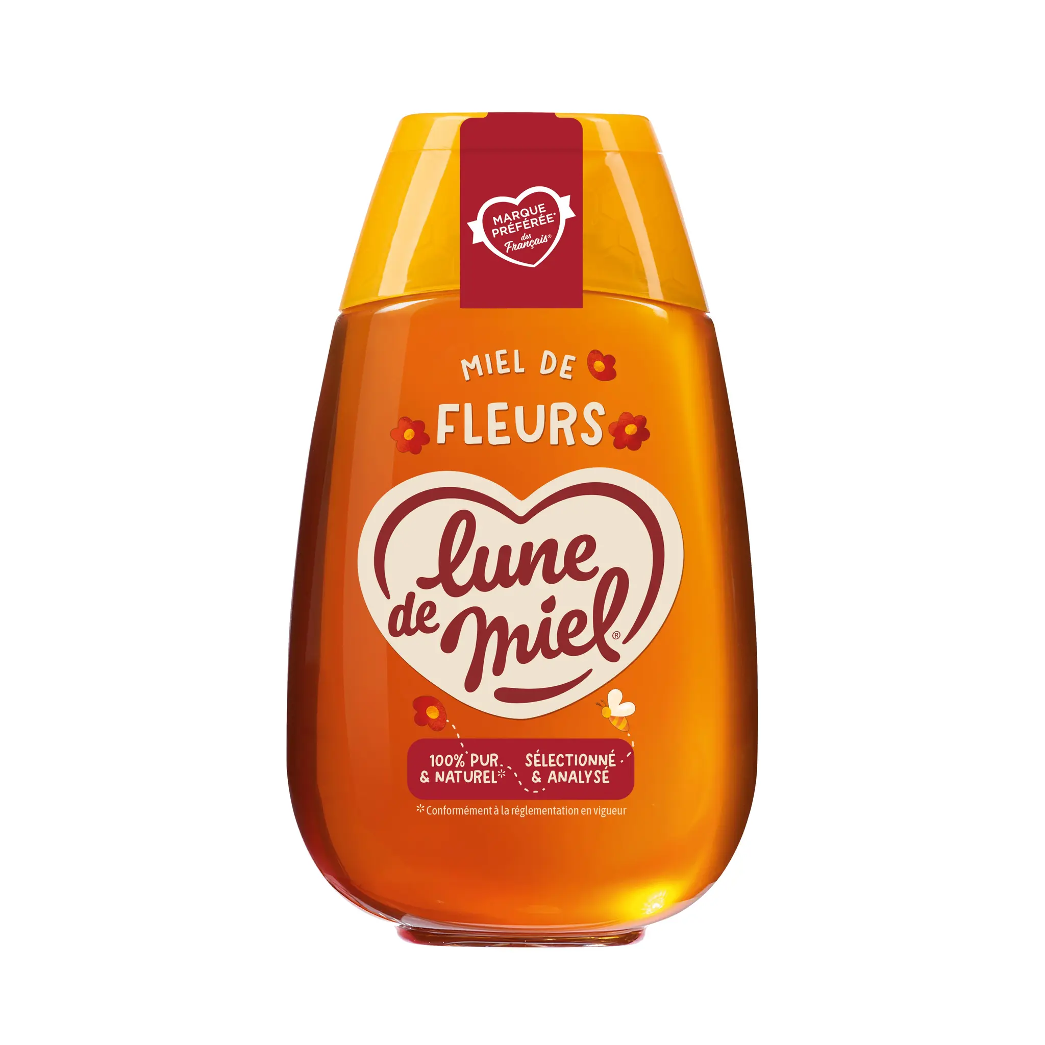LUNE DE MIEL Miel de fleurs liquide en flacon doseur