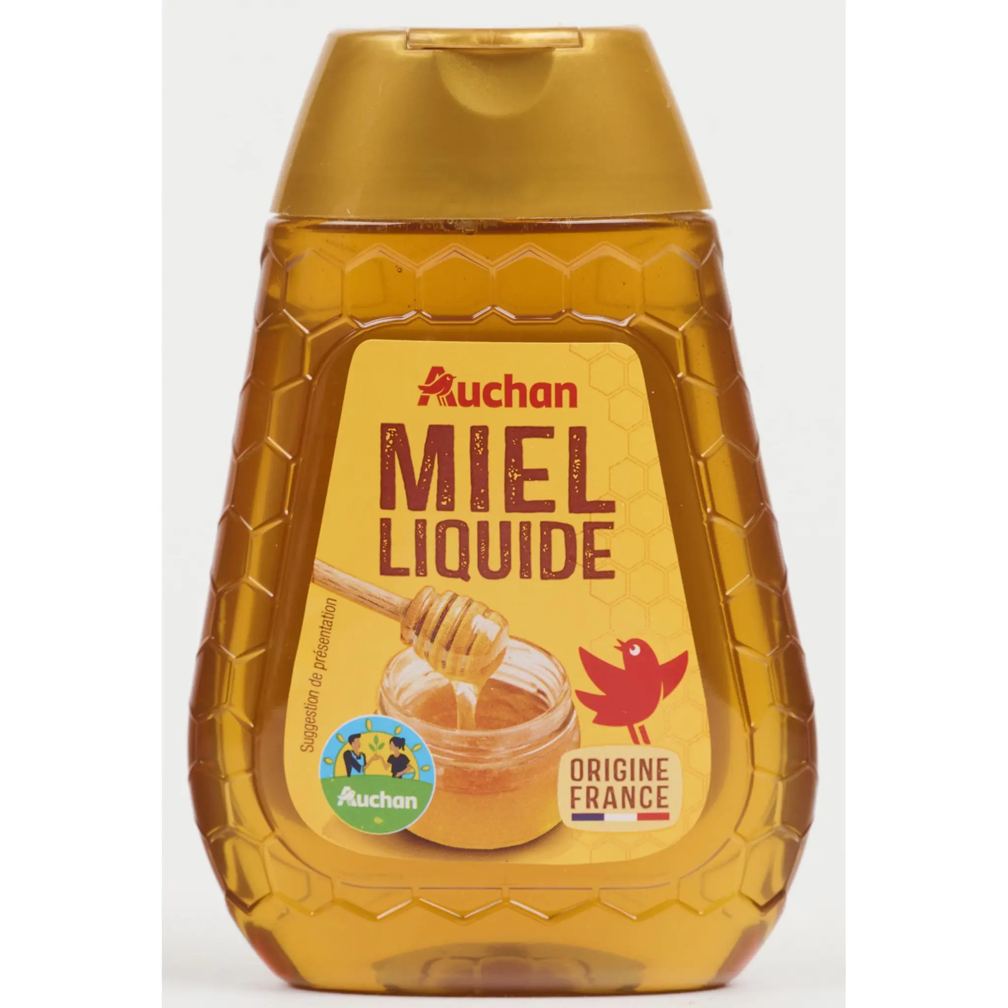 AUCHAN CULTIVONS LE BON Miel liquide boisé et parfumé flacon doseur