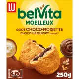 BELVITA Biscuits petit-déjeuner moelleux cœur gourmand au chocolat noisette
