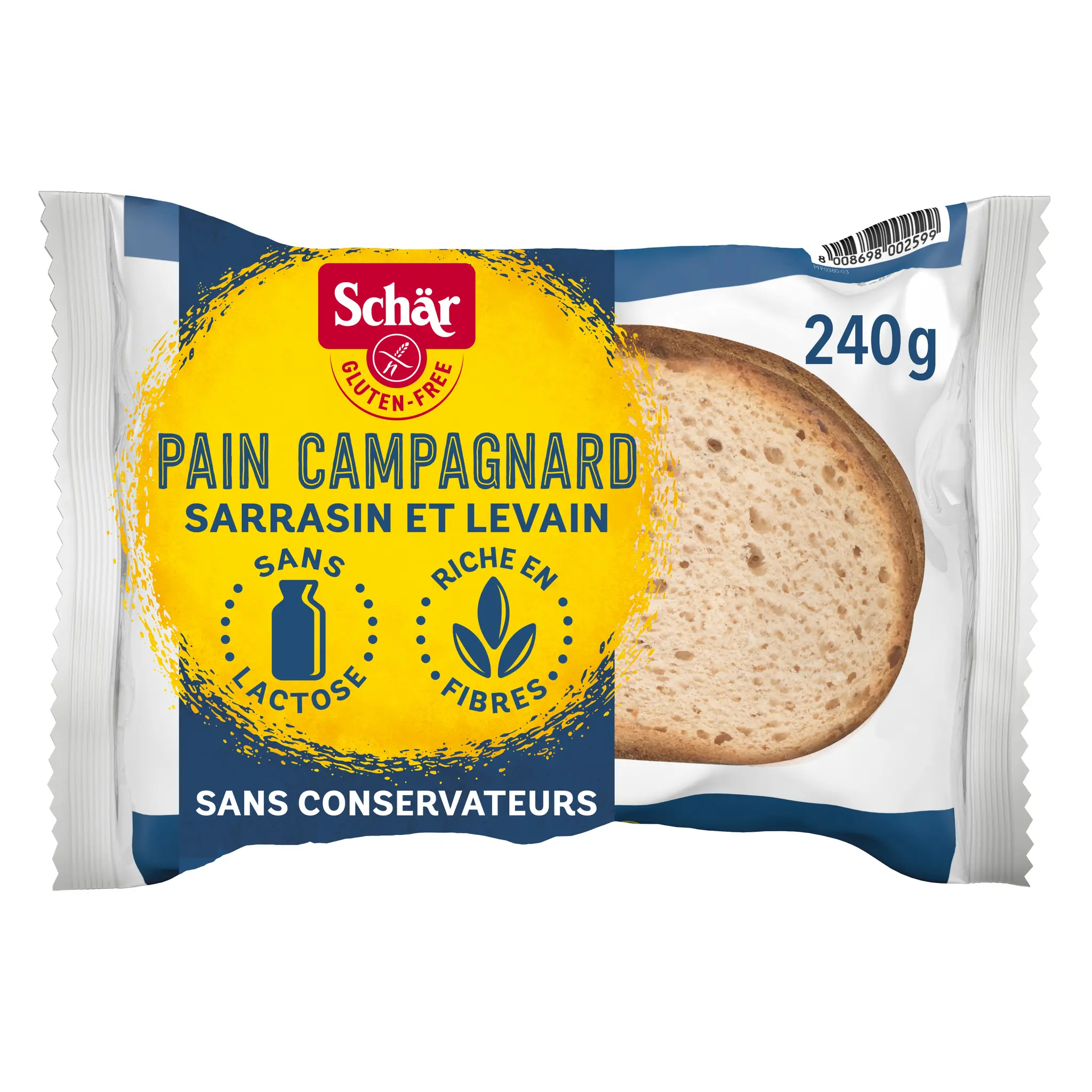 SCHAR Pain campagnard sans gluten
