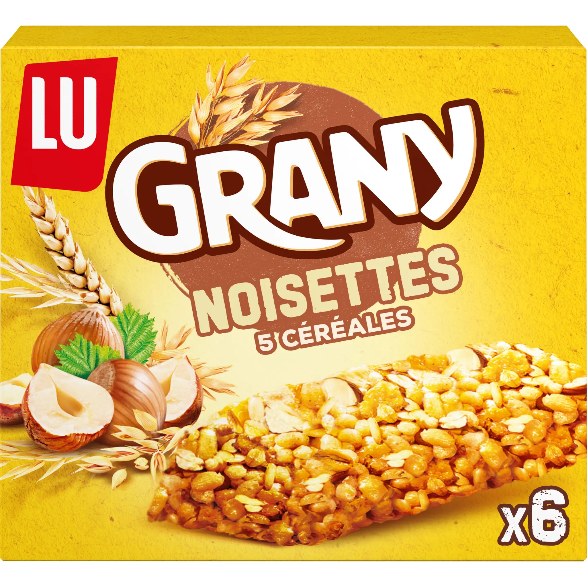 GRANY Barres de céréales aux noisettes et 5 céréales