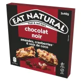 EAT NATURAL Barres de céréales au chocolat noir et cranberries