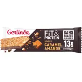 GERLINEA Fit et Protein Barres de céréales aux amandes et caramel