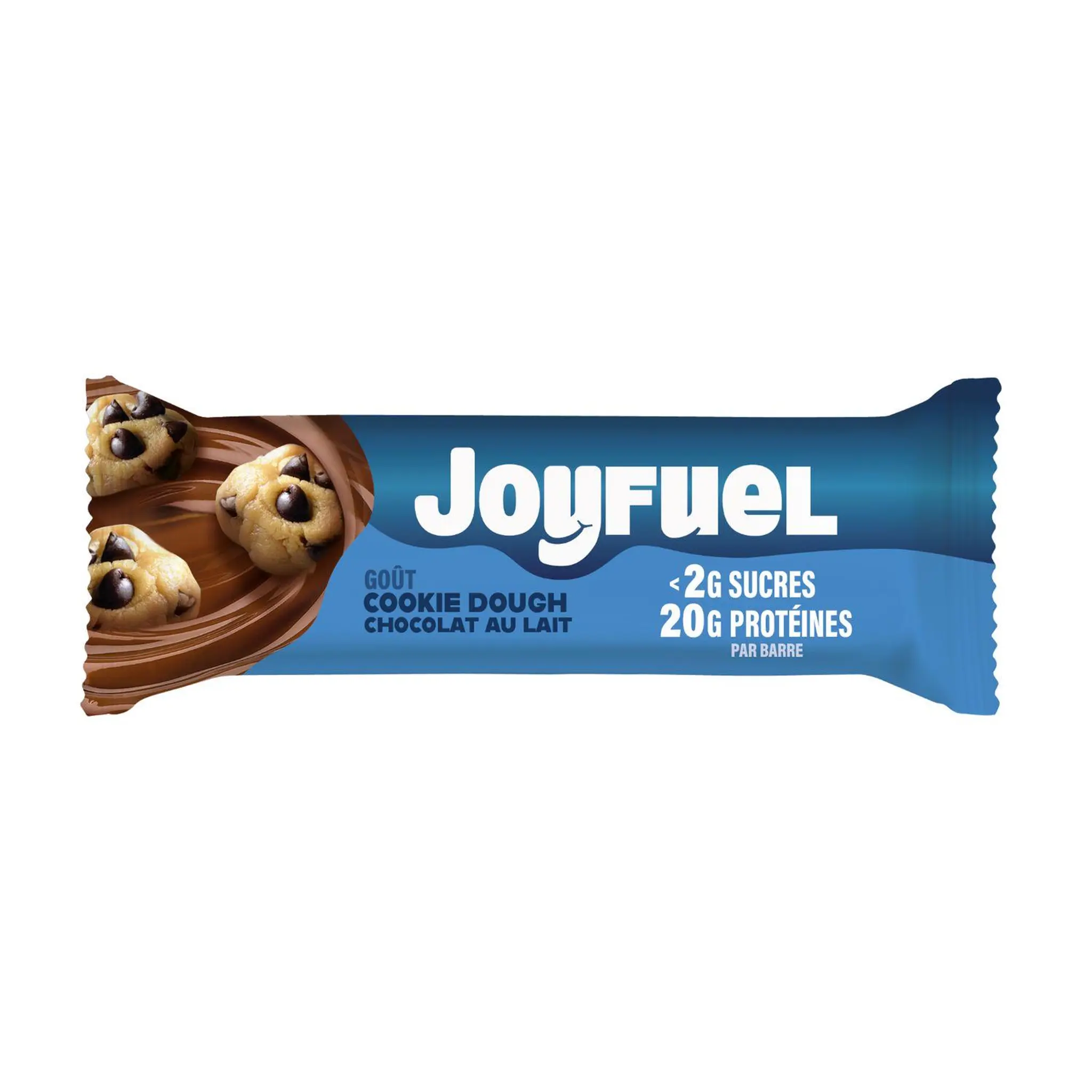 JOYFUEL Barre protéinée goût chocolat au lait et cookie Dough