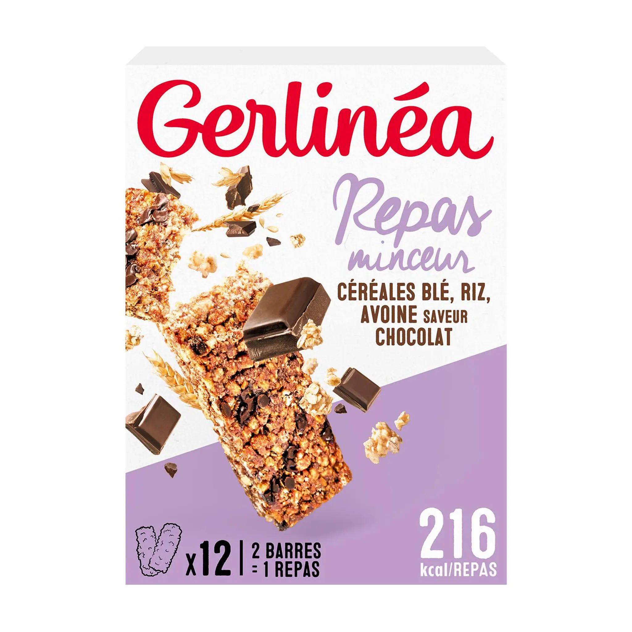 GERLINEA Repas minceur céréales aux pépites de chocolat