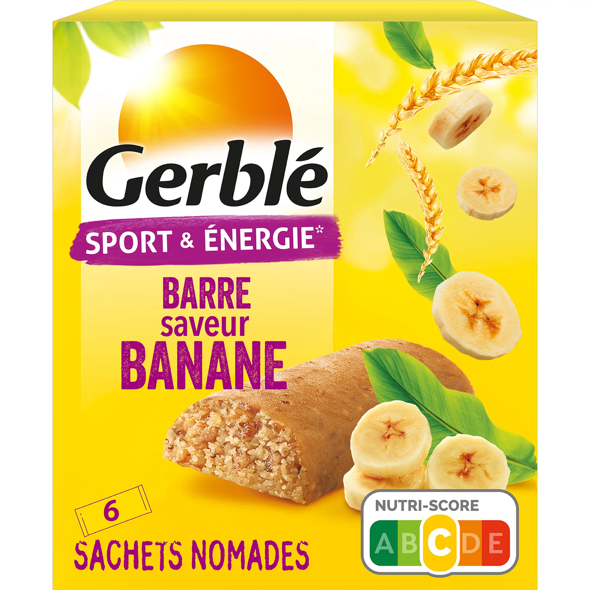 GERBLE Barre saveur banane sachets