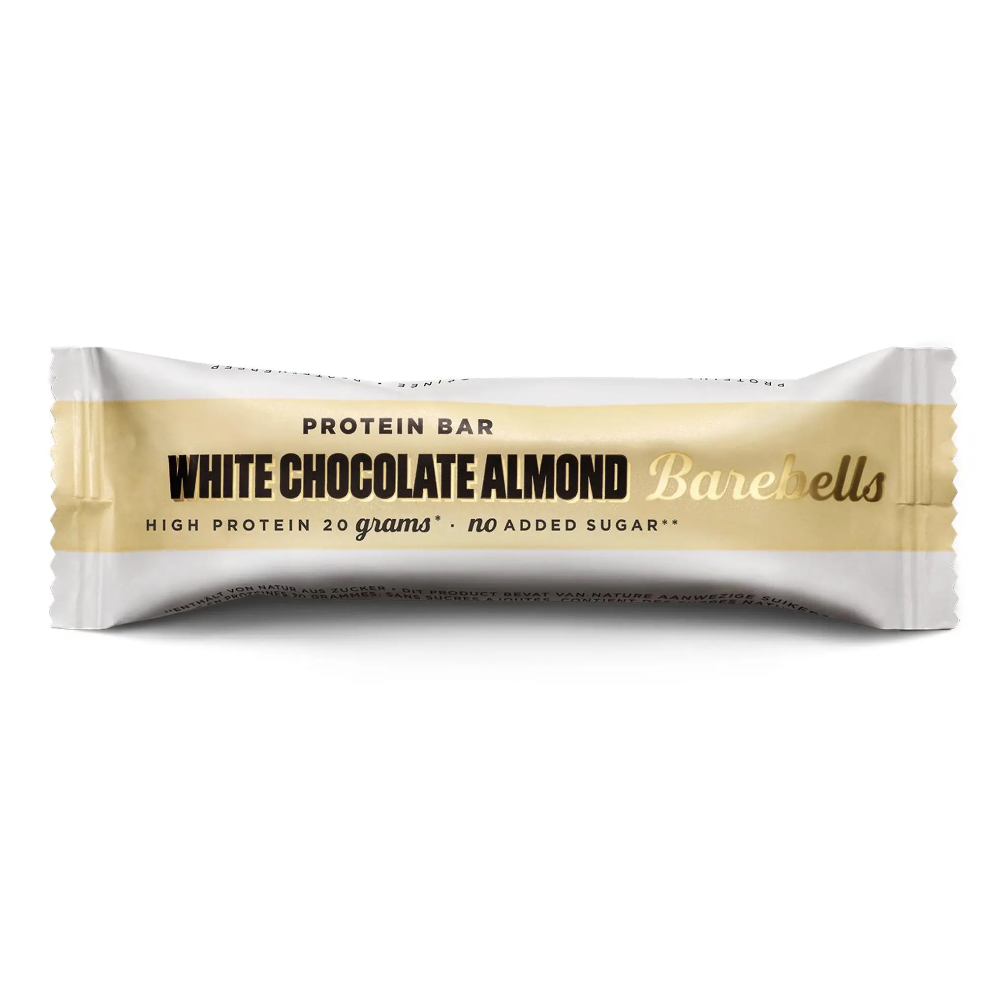 BAREBELLS Barre protéinée chocolat blanc amandes sans sucres ajoutés