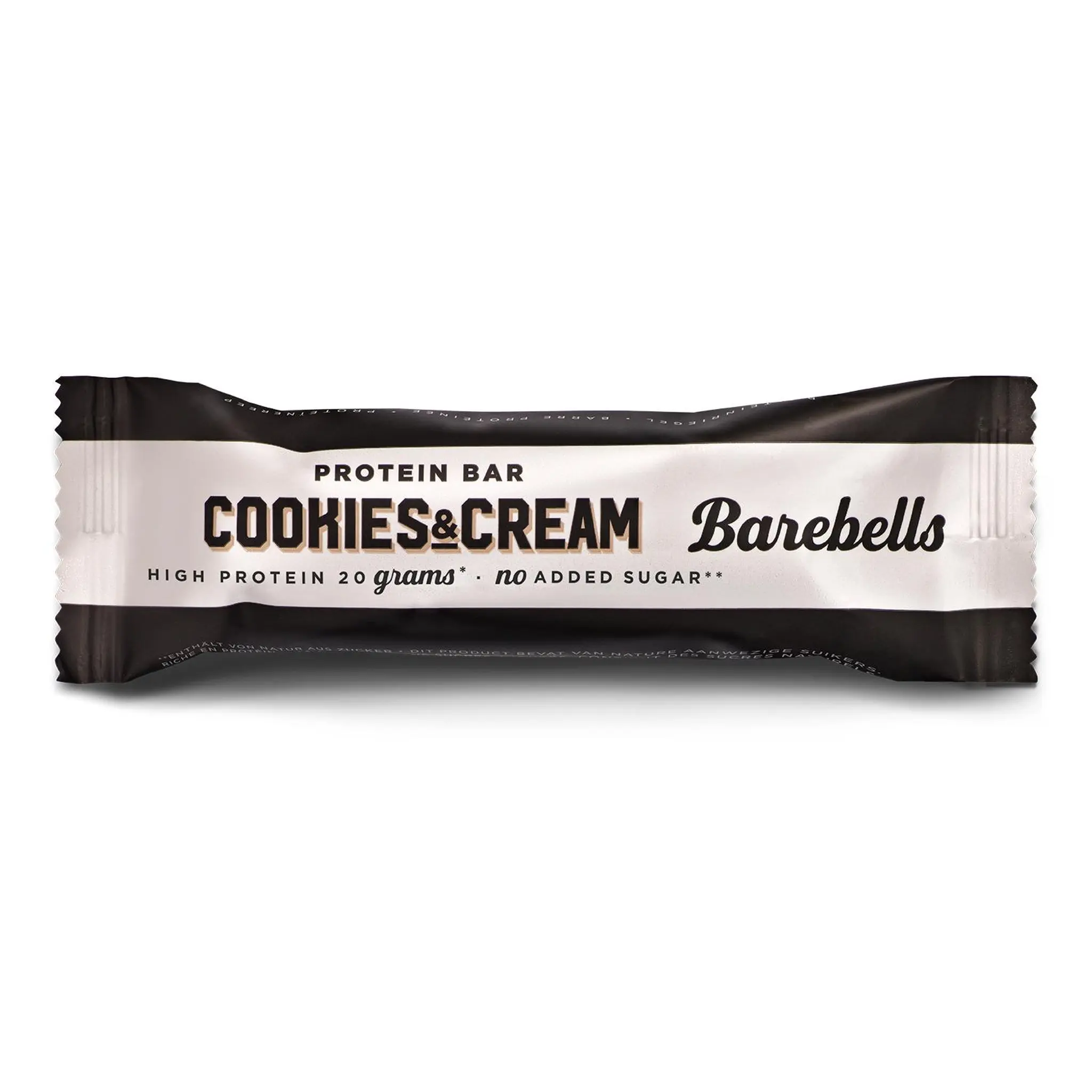 BAREBELLS Barre Protéinée cookies & crème sans sucre ajoutés
