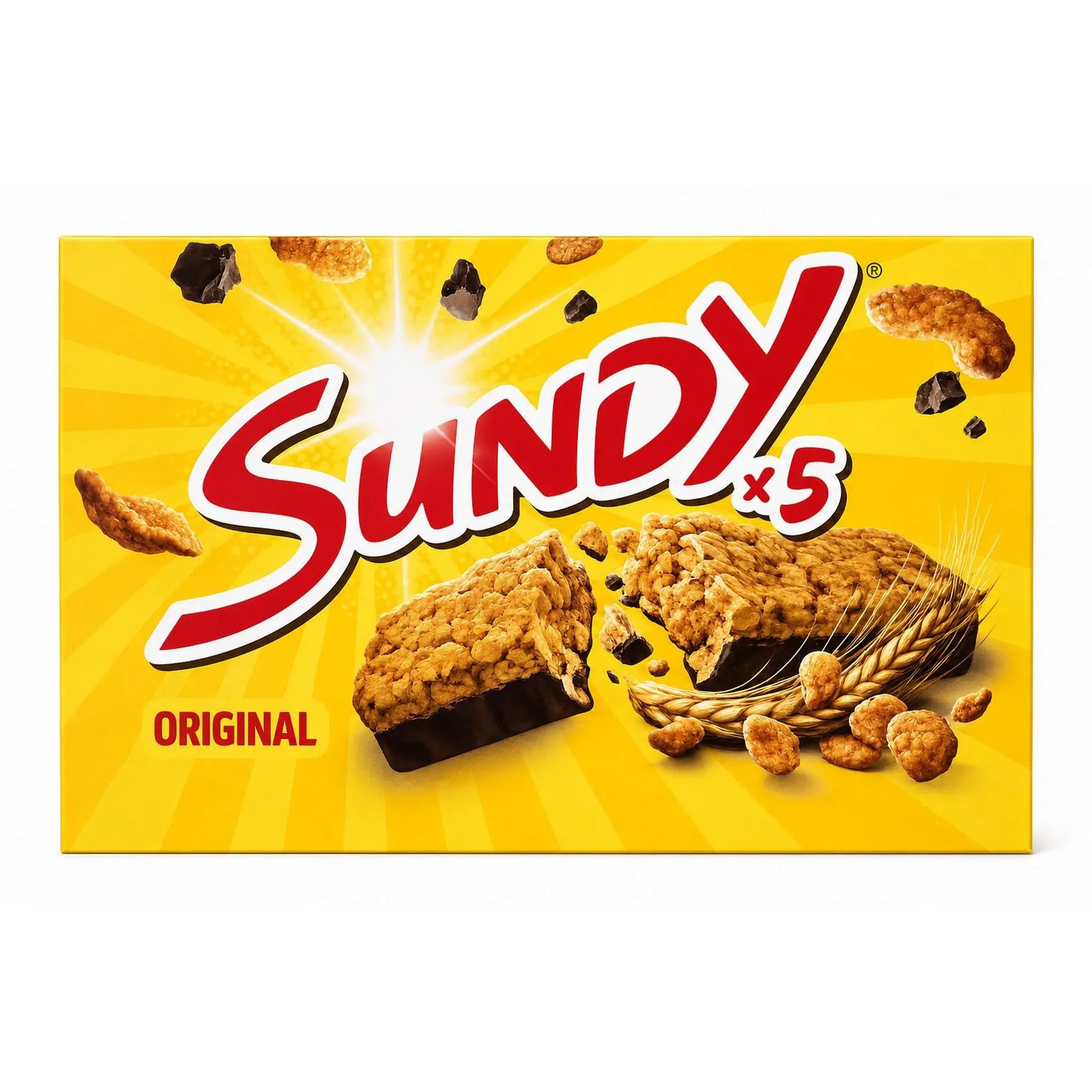 SUNDY Barres croustillantes de céréales au chocolat