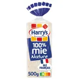 HARRYS 100% Mie Pain de mie nature sans croûte sans additifs