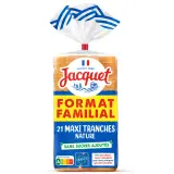 JACQUET Pain de mie nature grandes tranches avec croûte sans sucres ajoutés