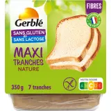 GERBLE Pain maxi tranches nature sans gluten sans lactose