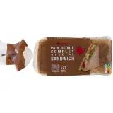 AUCHAN Pain de mie complet avec croûte spécial sandwich