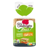 LA BOULANGERE Pain de mie bio à la farine complète grandes tranches
