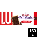 PETIT ECOLIER Biscuits petit beurre avec tablette de chocolat noir