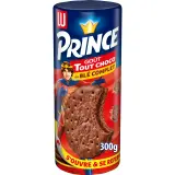 PRINCE Biscuits fourrés goût tout choco au blé complet ouverture facile