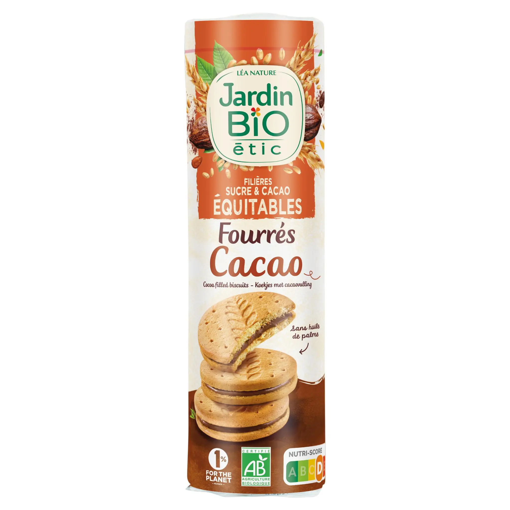 JARDIN BIO ETIC Biscuits fourrés au chocolat