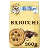 MULINO BIANCO Biscuits Baiocchi fourrés au chocolat et noisette