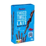 AUCHAN Biscuits nappés au chocolat au lait Choco Twizz