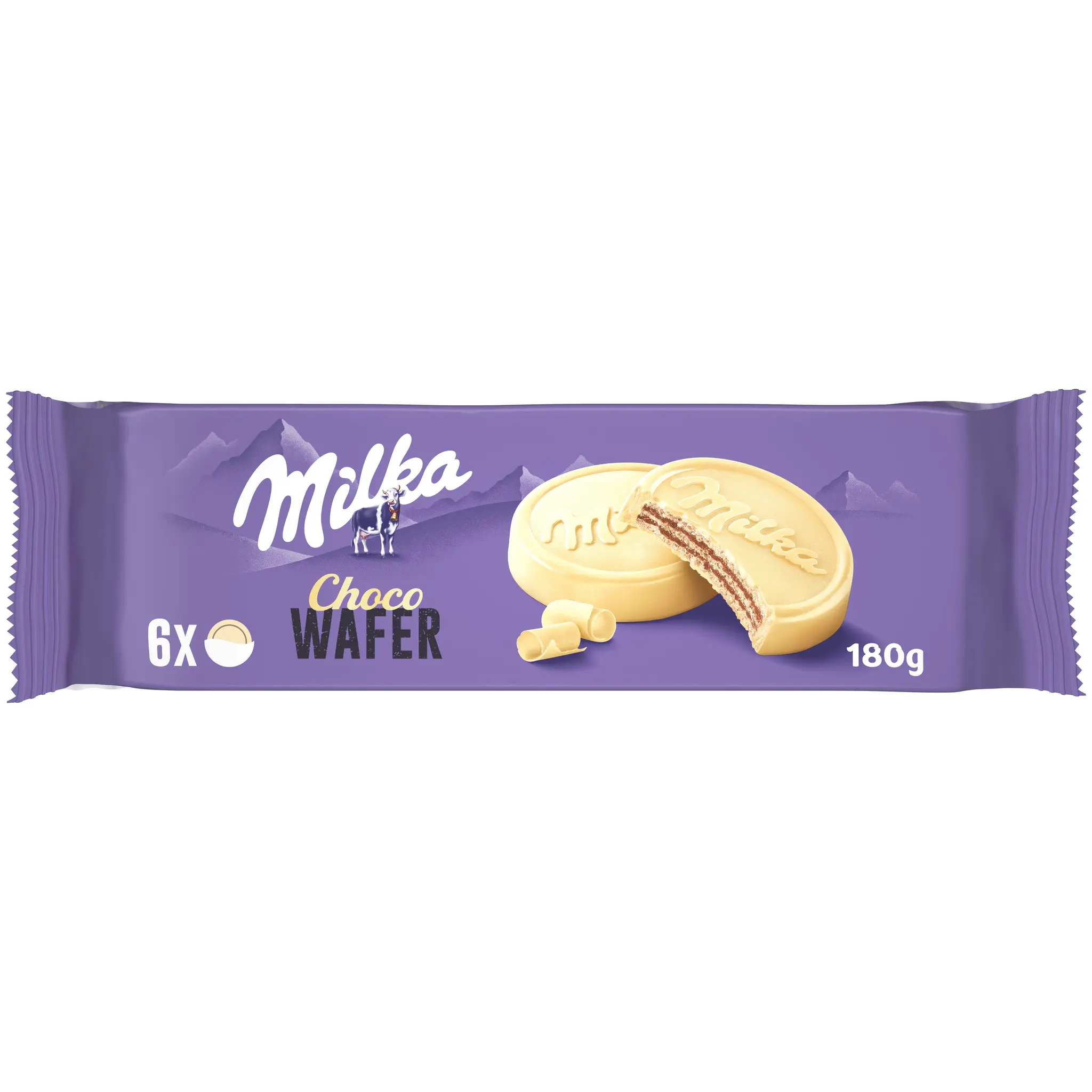MILKA Choco Wafer Biscuits gaufrettes enrobées au chocolat blanc