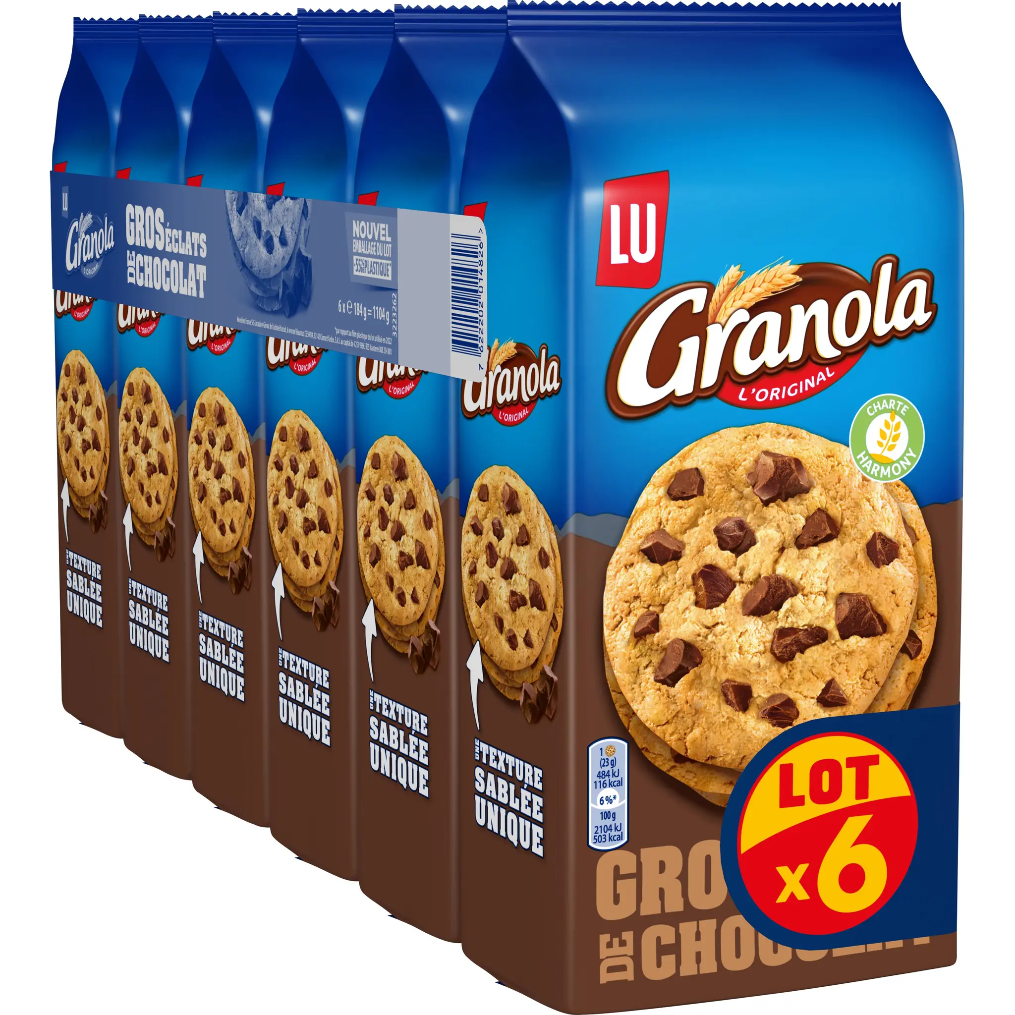 GRANOLA Cookies aux morceaux de chocolat