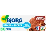 BJORG Biscuits bio à l'avoine aux pépites de chocolat réduit en sucres sans huile de palme