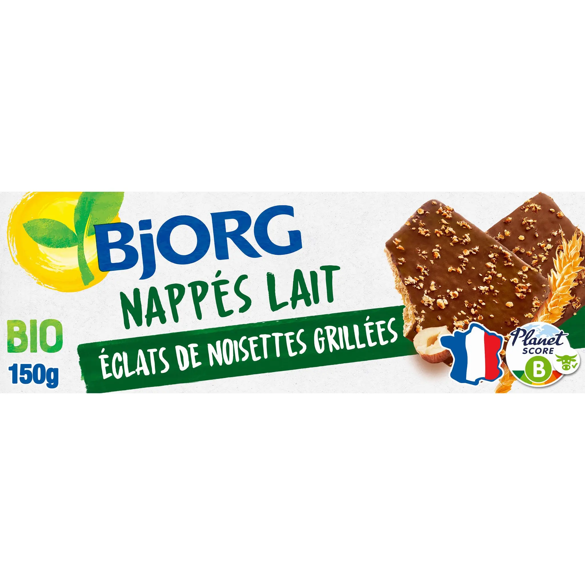 BJORG Biscuits nappés de chocolat au lait bio
